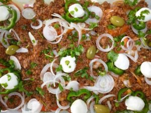 Macarrao mozarela ao forno.A